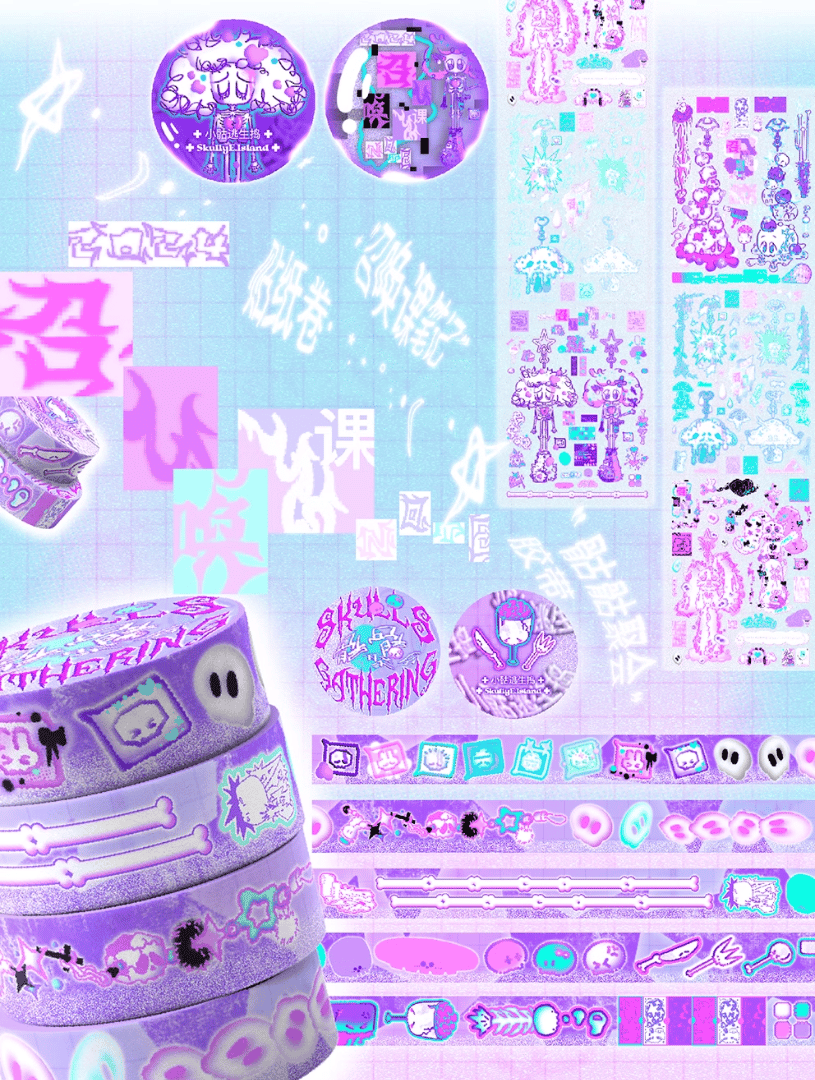 Summoning Notes Sticker Roll and Washi
