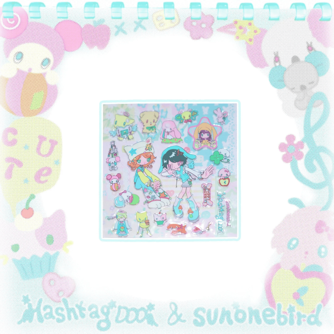 Puppy Society Sticker Sheet