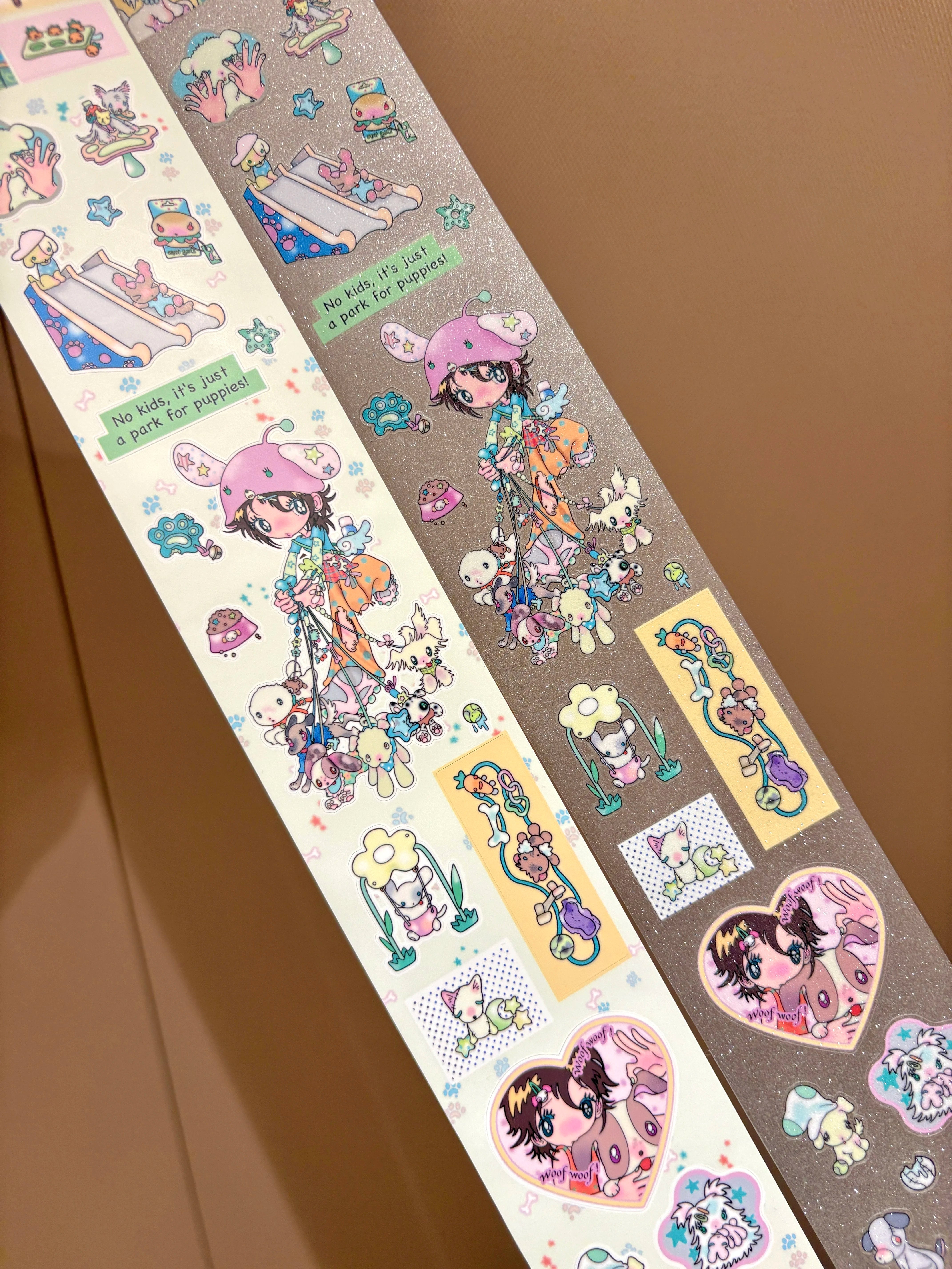 Dog Park Sticker Roll