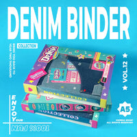A5 Denim Binder