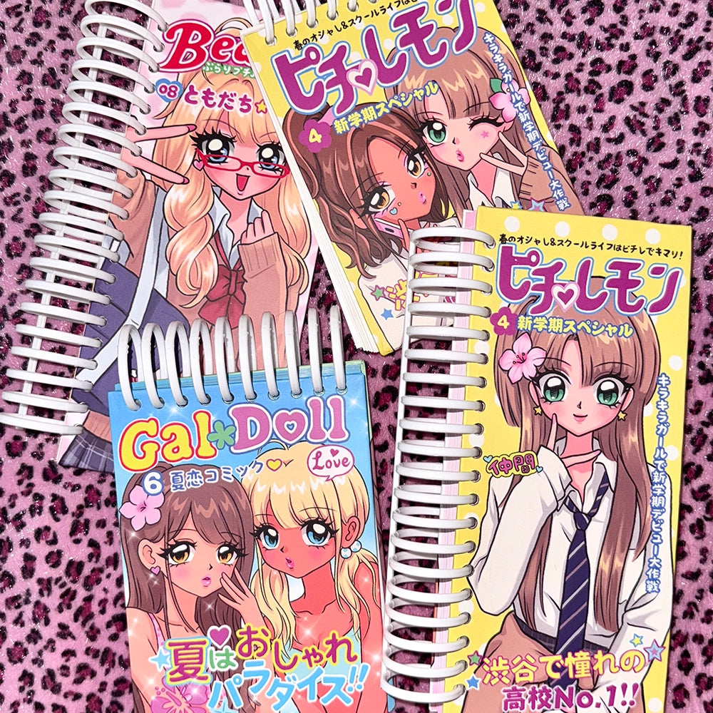 Gyaru Magazine Reusable Sticker Notebook